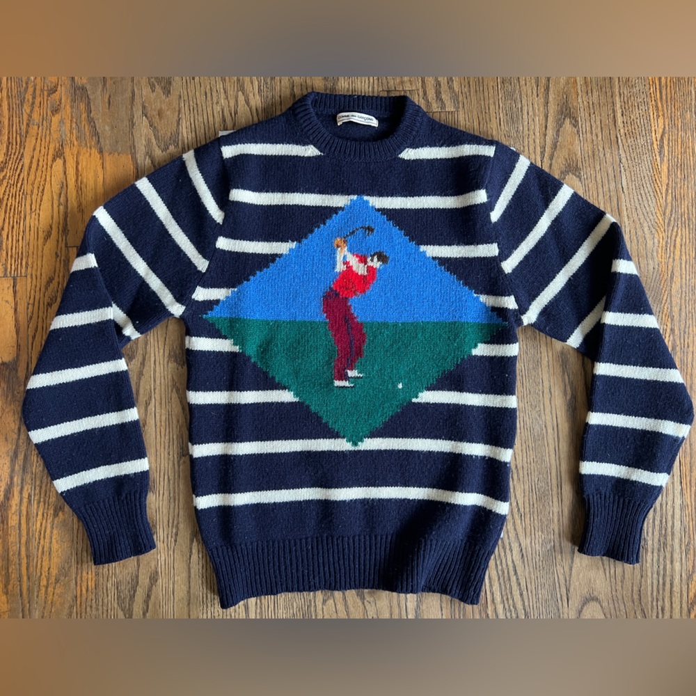 vintage COMME des GARÇONS wool sweater SMALL 90s 2000s Unisex